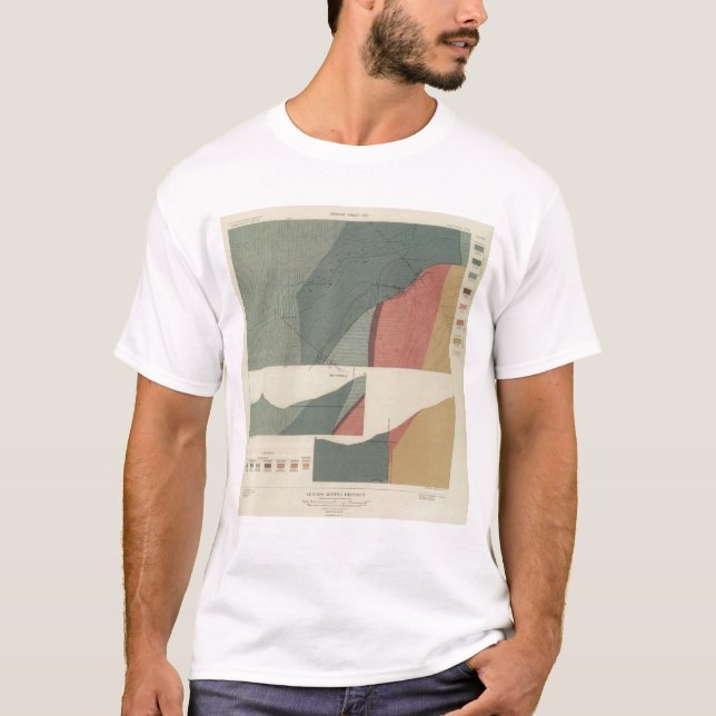 T-shirt Feuille de secteur d'extraction de Lenado (Devant)