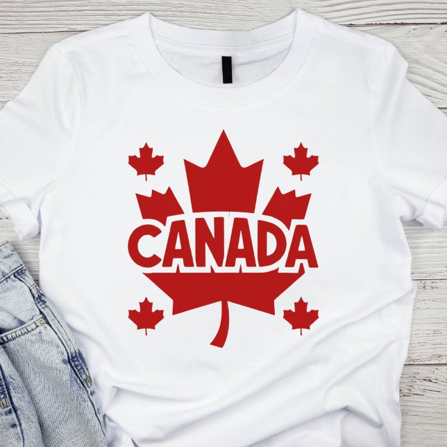 T-shirt Feuille d'érable Bold Canada (Créateur téléchargé)