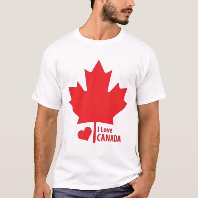 T-shirt Feuille d'érable canadienne de jour du Canada de (Devant)