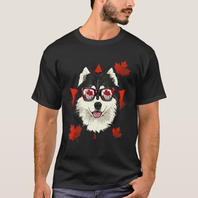 T-shirt Feuille d'érable canadienne de l'Alaska F F (Devant)