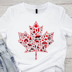 T-shirt Feuille d'érable canadienne emblématique
