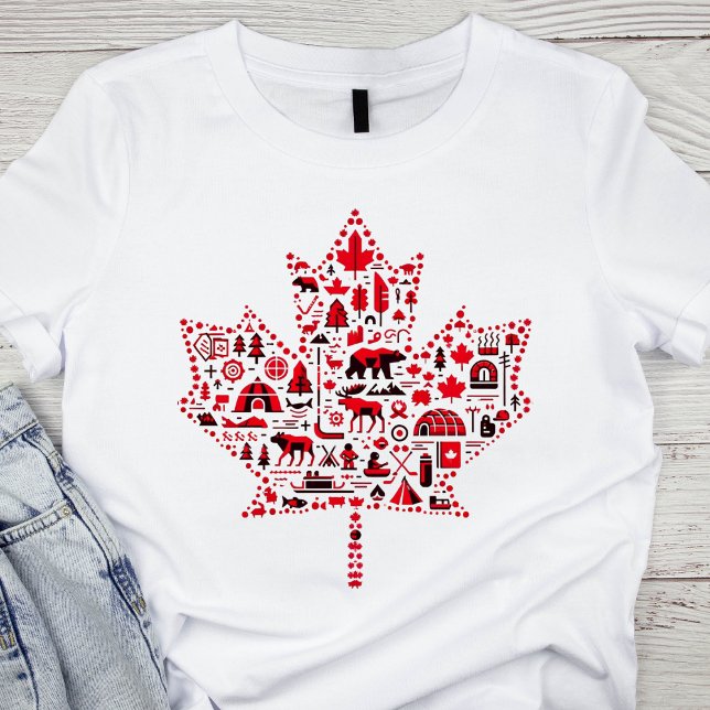 T-shirt Feuille d'érable canadienne emblématique (Créateur téléchargé)