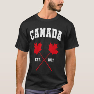 T-shirt Feuille d'érable canadienne Est. 1867