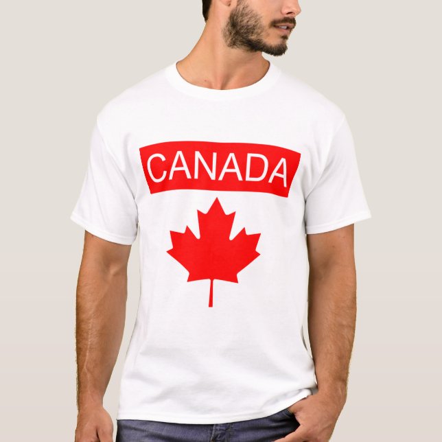 T-shirt Feuille d'érable du Canada pour hommes (Devant)