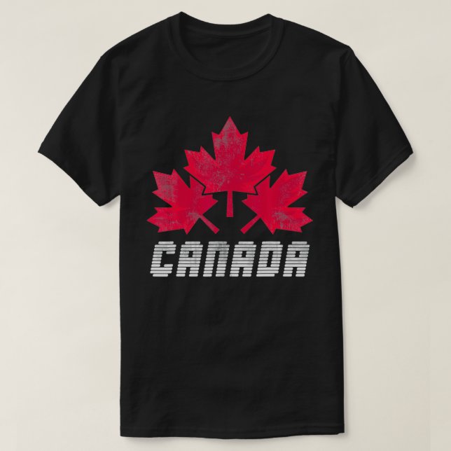 T-shirt Feuille d'érable Fiers drapeau canadien Ottawa Cad (Design devant)