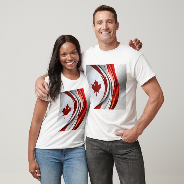 T-shirt Feuille d'érable modifiée : une innovation canadie (Unisexe)