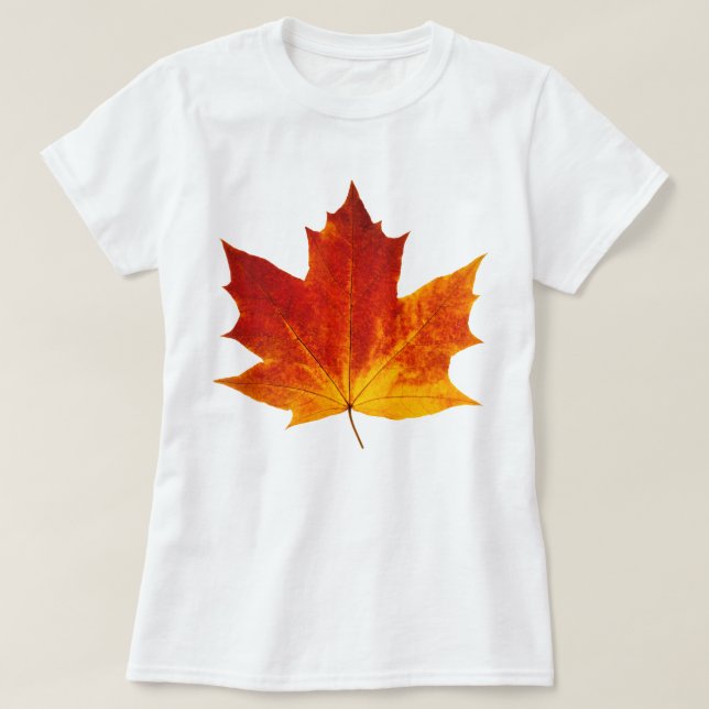 T-shirt Feuille d'érable rouge (Design devant)