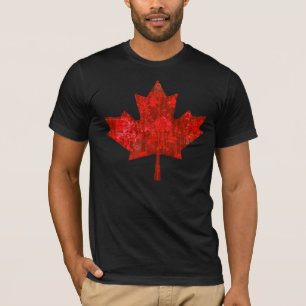 T-shirt Feuille d'érable urbaine sale de jour du Canada