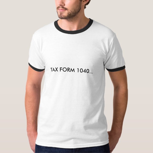 T-SHIRT FEUILLE D'IMPÔT 1040… (Devant)
