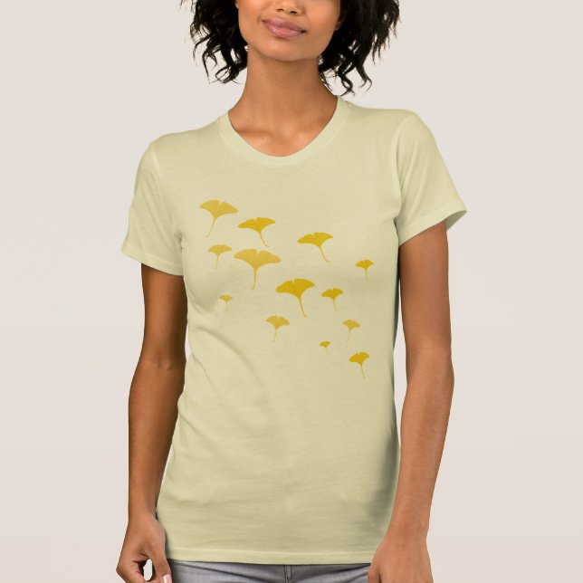 T-shirt Feuille en baisse de Ginkgo (Devant)