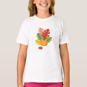 T-shirt Feuille et Citrouille