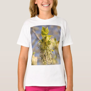 T-shirt Feuille mignons en photo de printemps