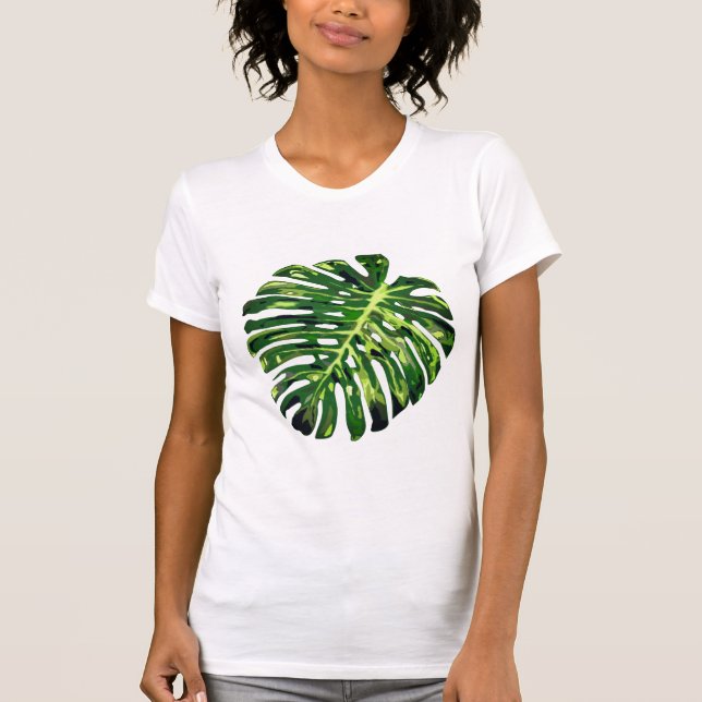 T-shirt Feuille Monstera cadeau (Devant)
