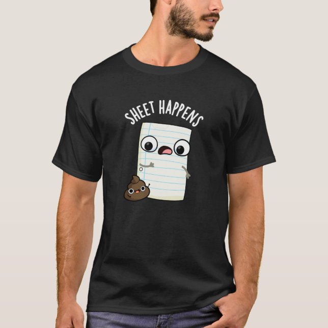 T-shirt Feuille se passe drôle jeu de papier amusant BG fo (Devant)