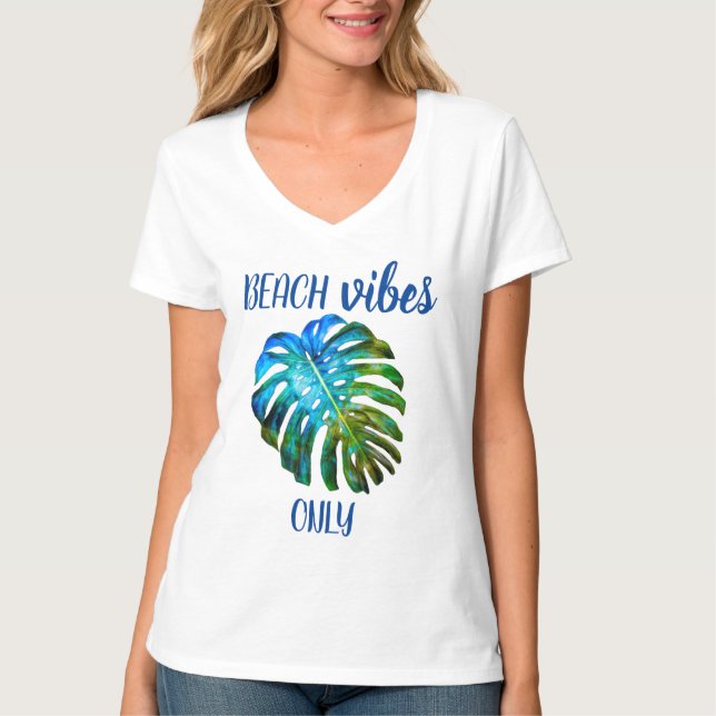 T-shirt Feuille tropicale de Monstera de citation de (Devant)