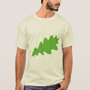 T-shirt Feuille verte, conception de feuille de chêne