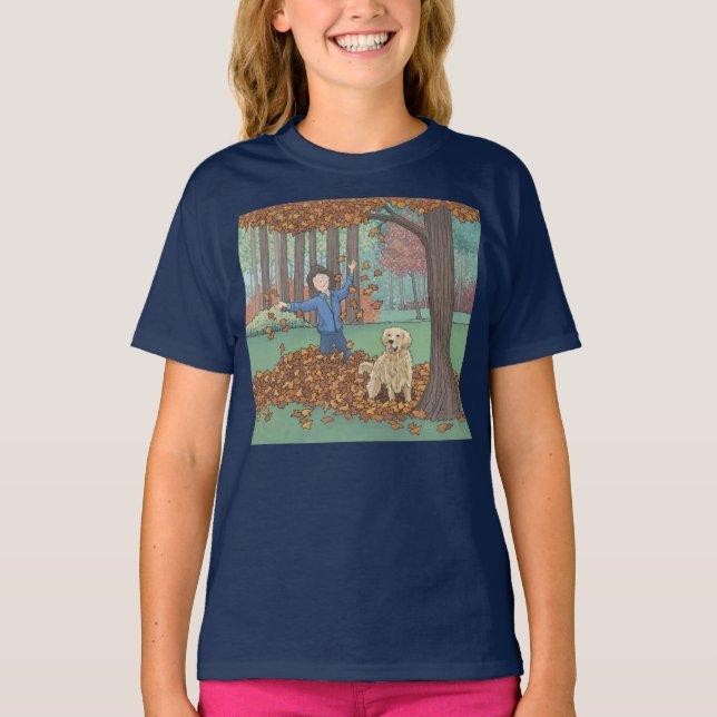 T-shirt Feuilles Automne (Devant)