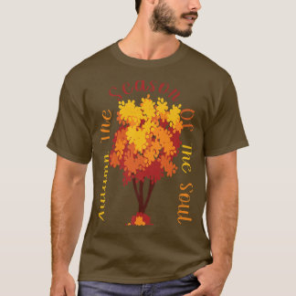 T-shirt Feuilles Automne Saison De L'Âme Arbre Automne Lea