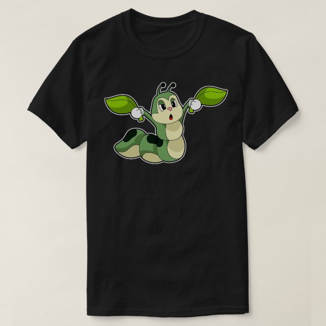 T-shirt Feuilles Caterpillar (Design devant)