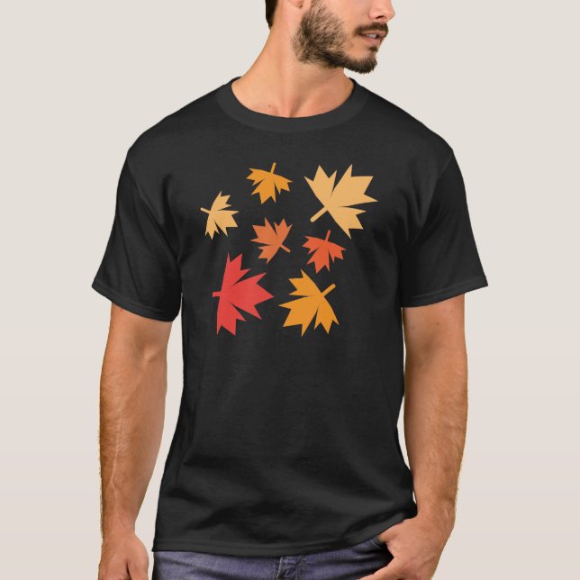 T-shirt Feuilles d'automne (Devant)