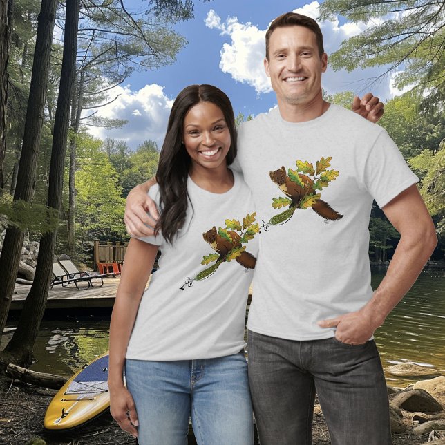 T-shirt Feuilles d'automne de Pine Marten (Créateur téléchargé)