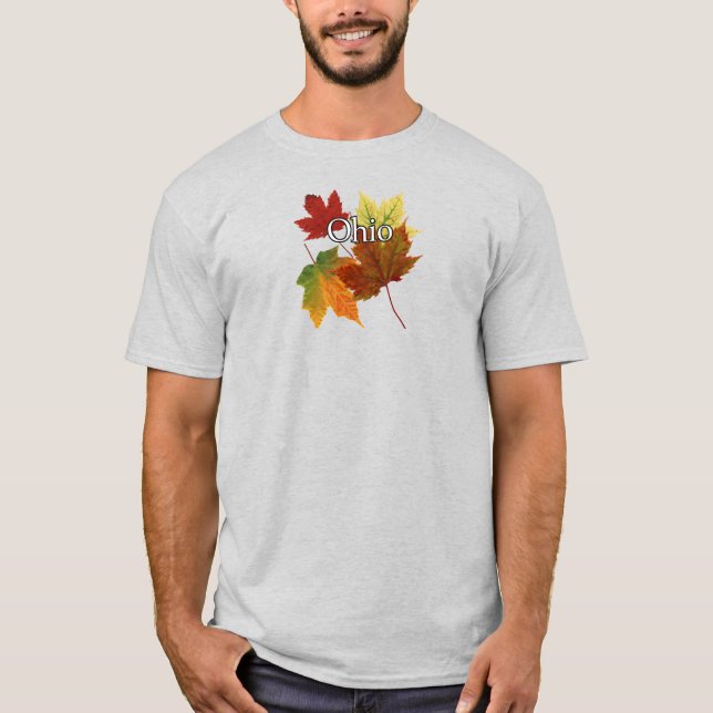 T-shirt Feuilles d'automne en Ohio (Devant)