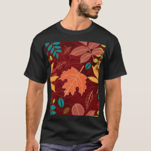 T-shirt Feuilles d'automne : Motif de la nature sans trans