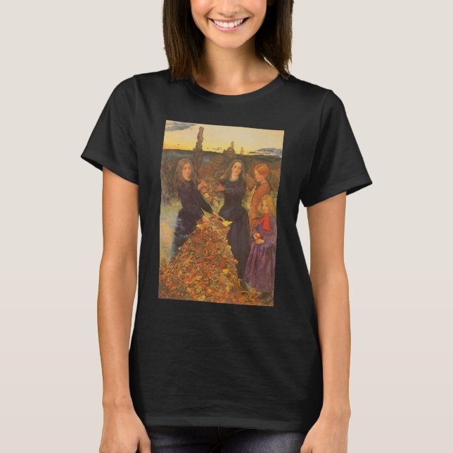 T-shirt Feuilles d'automne par Sir John Everett Millais (Devant)