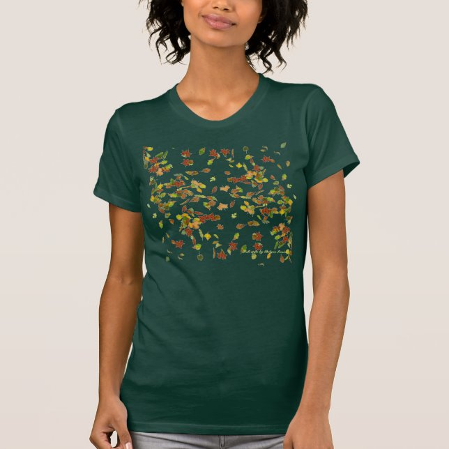 T-SHIRT FEUILLES D'AUTOMNE, STYLE D'AUTOMNE (Devant)