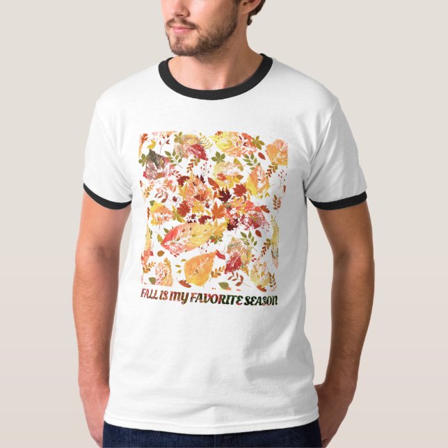 T-shirt Feuilles d'automne : Tee graphique saisonnière (Devant)