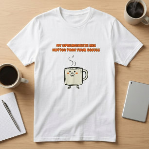 T-shirt Feuilles de calcul chaudes Humour de bureau Concep