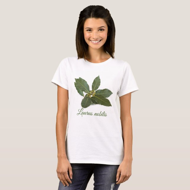 T-shirt Feuilles de laurier frais (Devant entier)