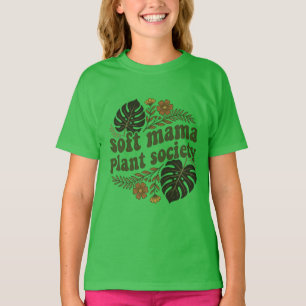 T-shirt Feuilles de Monstera Terreuses Maman Douce Amoureu
