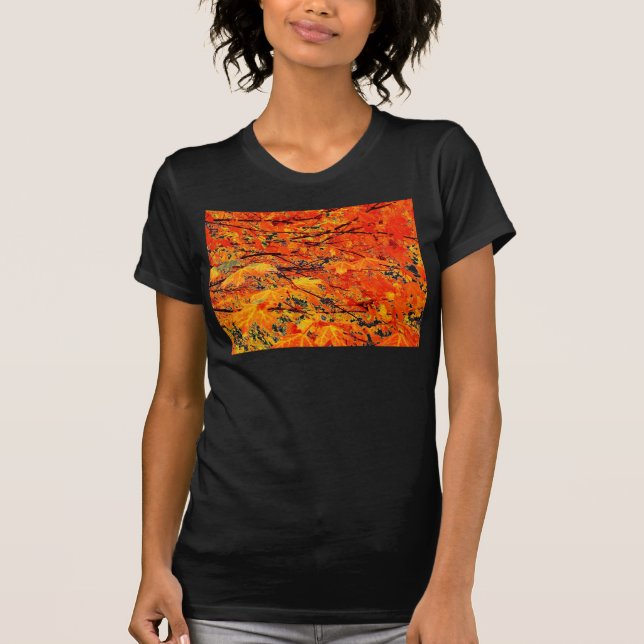 T-Shirt Feuilles d'Érable d'Automne (Devant)