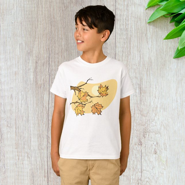 T-shirt Feuilles d'érable d'automne avec Branches et couch (Créateur téléchargé)