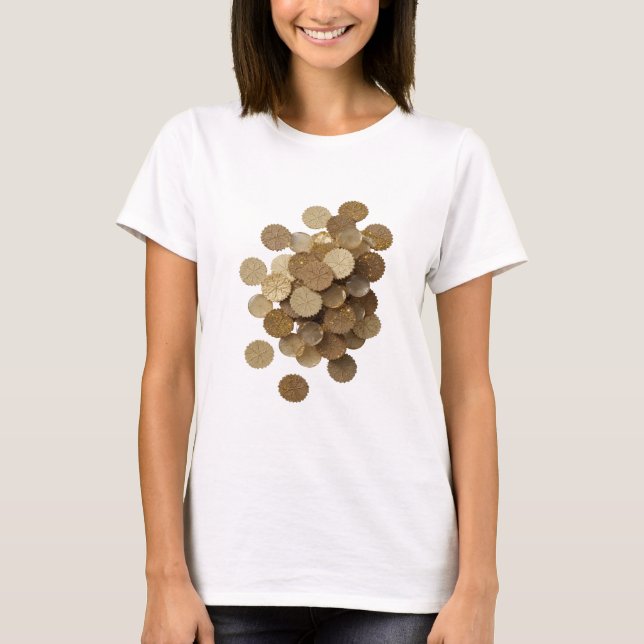 T-shirt Feuilles dorées argentées Snappy Création sur mesu (Devant)