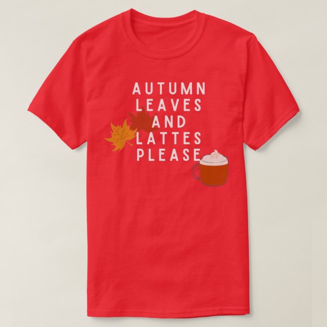 T-shirt Feuilles et lattes d'automne S'il vous plaît3 (Design devant)