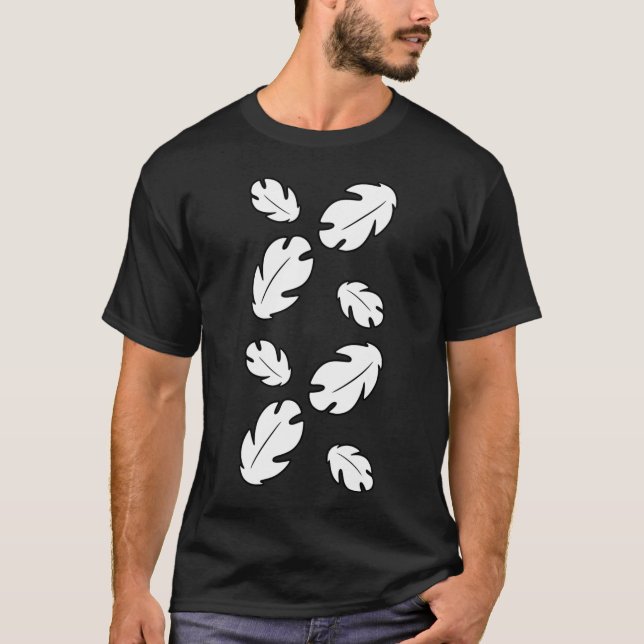 T-shirt Feuilles floraux hawaïens (Devant)