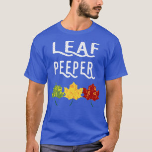 T-shirt Feuilles Peeper Automne Peeping Chute Foliting