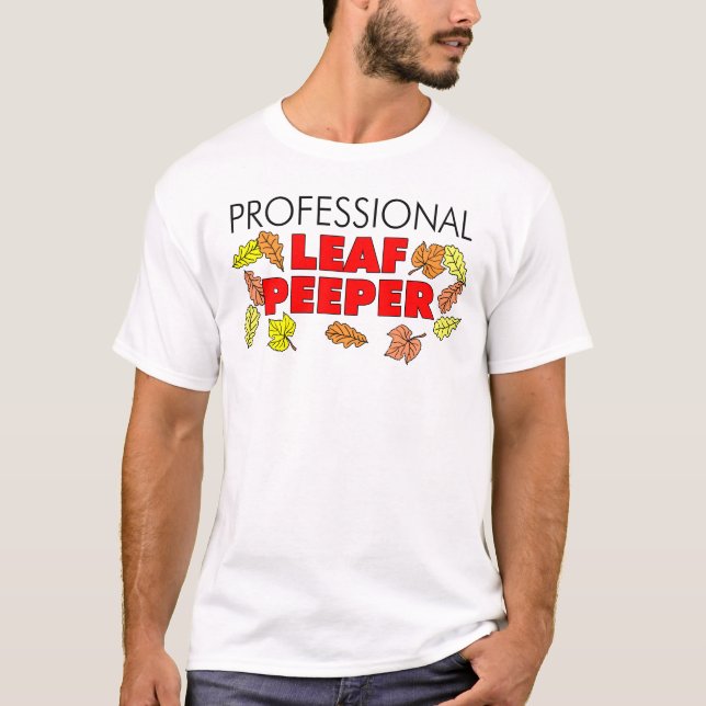T-shirt Feuilles professionnelles Peeper Feuilles automnal (Devant)