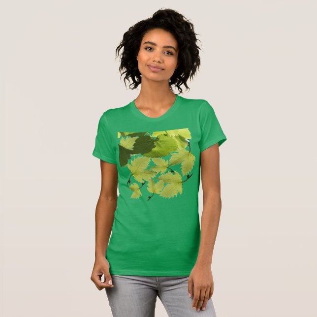 T-shirt Feuilles verts de vigne (Devant entier)