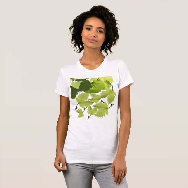 T-shirt Feuilles verts de vigne (Devant entier)
