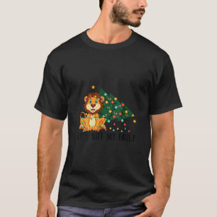 T-shirt Feux d'arbre de Noël Ce n'est pas mon défaut Lion 
