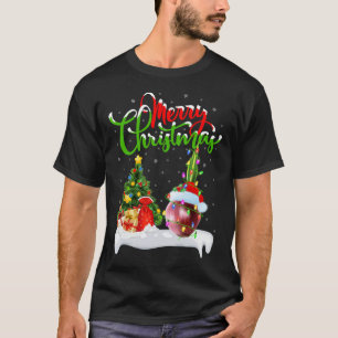 T-shirt Feux d'arbre Noël Feu de Noël Oignon végétal de ch