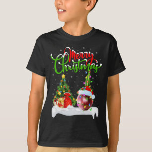 T-shirt Feux d'arbre Noël Feu de Noël Oignon végétal de ch