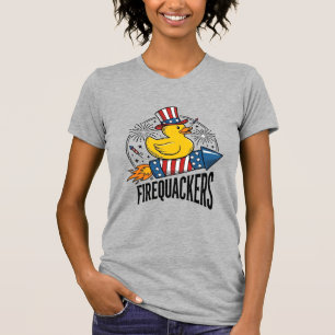 T-shirt Feux d'artifice Canard Patriotique Conception de C
