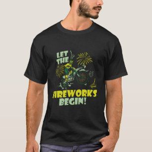 T-shirt Feux d'artifice Supermoto Mx Motocross Dirt Biking