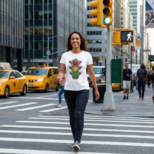 T-shirt Feux de circulation Signal rouge jaune vert