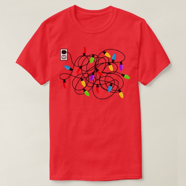 T-shirt Feux de Noël 1 (Design devant)