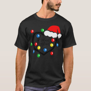T-shirt Feux de Noël Assistant Médicale Infirmière Costume